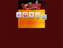 Tablet Screenshot of cousinzpizza.com